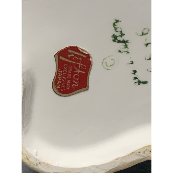 Vintage Bossie Cow-Shaped Ceramic Pitcher with Floral Accents & Handle Lefton - Picture 8 of 14